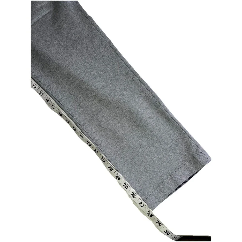 Ted Baker Pants Mens 34x28 Gray Volvek Classic Fit Trouser Flat Front Chino